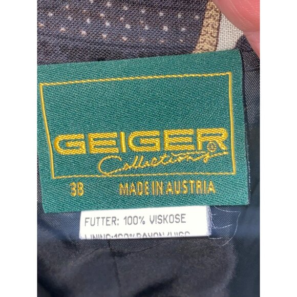 Geiger Collections Women's Paisley Skirt 38 Pure New Wool Viscose Lining - Picture 2 of 9